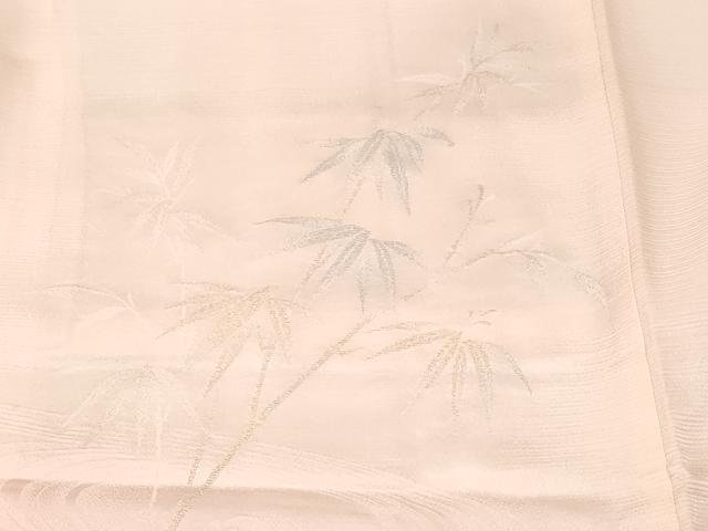 平和屋着物＃羽織　寿光織　笹竹文　暈し染め　金糸　正絹　逸品　CABF3879ev