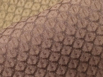 平和屋着物＃道行コート　鹿の子文　ふくれ織　暈し染め　ショール付き　正絹　逸品　CABF3882ev