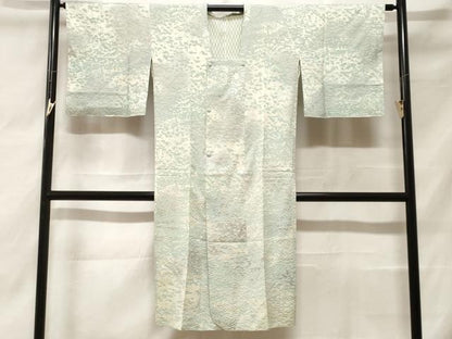 平和屋着物＃道行コート　霞文　暈し染め　ロング丈　正絹　逸品　CABF3884ev