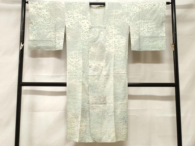 平和屋着物＃道行コート　霞文　暈し染め　ロング丈　正絹　逸品　CABF3884ev