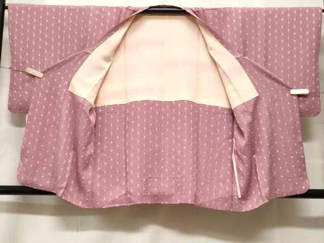 平和屋着物＃道行コート　絞り　麻の葉文様　正絹　逸品　CABF3885ev
