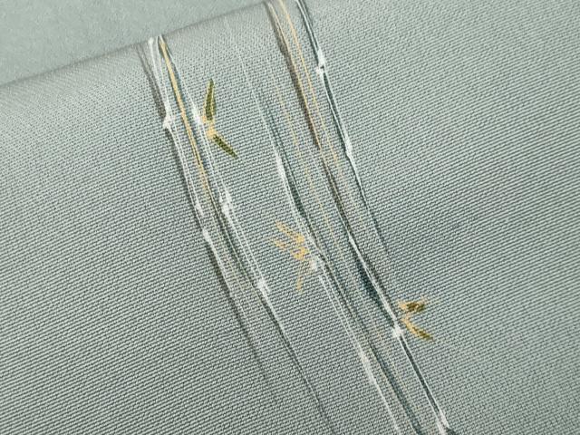 平和屋着物＃羽織　笹竹文　暈し染め　金彩　正絹　逸品　CABF3892ev