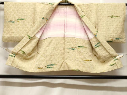 平和屋着物＃羽織　枝花文　正絹　逸品　CABF3893ev