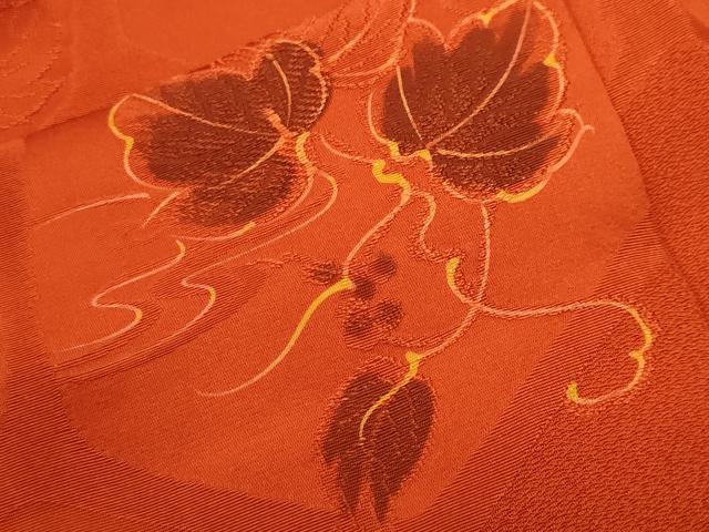 平和屋着物＃羽織　絞り　地紋起こし　亀甲蔦の葉文　正絹　逸品　未使用　CABF3908ev