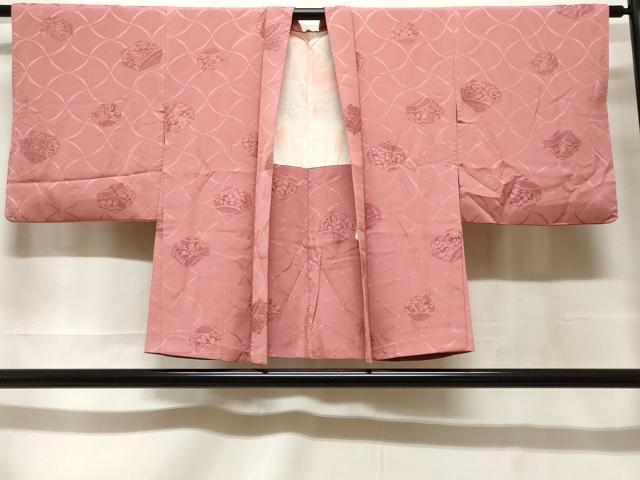 平和屋着物＃羽織　地紋起こし　唐草文　正絹　逸品　CABF3915ev