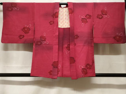 平和屋着物＃羽織　地紋起こし　舞花文　暈し染め　正絹　逸品　CABF3921ev