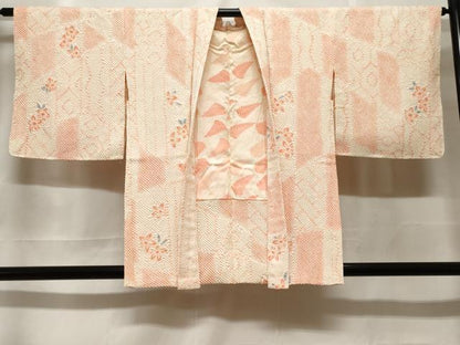 平和屋着物＃羽織　総刺繍　切嵌花文　正絹　逸品　未使用　CABF3928ev