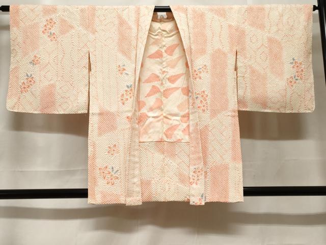 平和屋着物＃羽織　総刺繍　切嵌花文　正絹　逸品　未使用　CABF3928ev