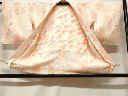 平和屋着物＃羽織　総刺繍　切嵌花文　正絹　逸品　未使用　CABF3928ev