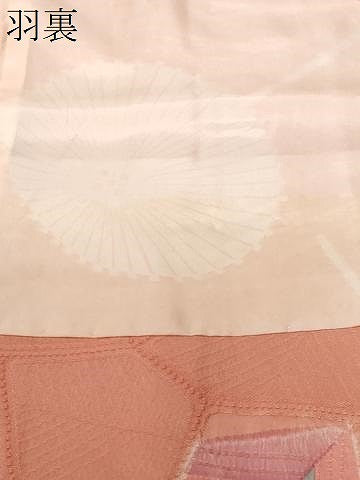 平和屋着物＃羽織　地紋起こし　石畳文　正絹　逸品　未使用　CABF3929ev