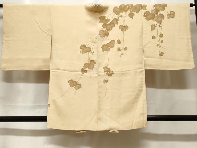 平和屋着物＃羽織　蔦の葉文　金彩　正絹　逸品　CABF3933ev