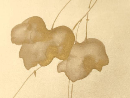 平和屋着物＃羽織　蔦の葉文　金彩　正絹　逸品　CABF3933ev