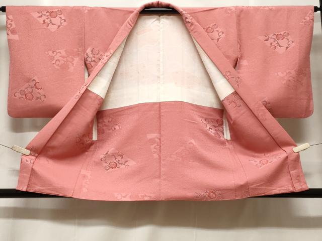 平和屋着物＃羽織　地紋起こし　花唐草文　正絹　逸品　未使用　CABF3939ev