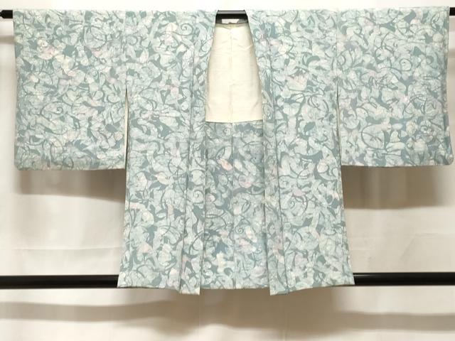 平和屋着物＃羽織　唐草文　正絹　逸品　CABF3951ev