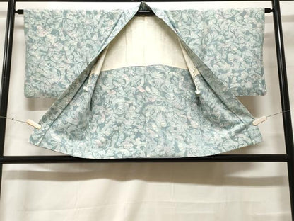 平和屋着物＃羽織　唐草文　正絹　逸品　CABF3951ev