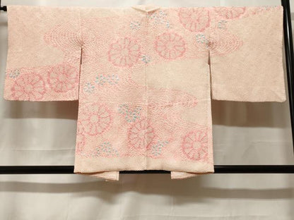平和屋着物＃羽織　総絞り　流水舞菊文　正絹　逸品　CABF3952ev