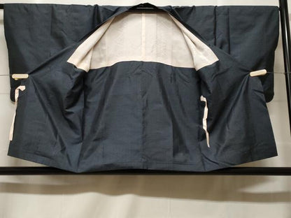 平和屋着物＃道行コート　本場大島紬　80亀甲　総詰め　正絹　逸品　CABF3963ev