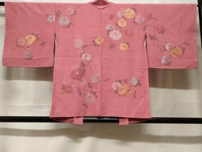 平和屋着物＃羽織　寿光織　枝菊文　金銀糸　正絹　逸品　未使用　CABF3964ev