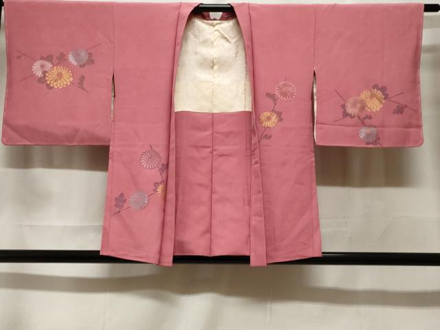 平和屋着物＃羽織　寿光織　枝菊文　金銀糸　正絹　逸品　未使用　CABF3964ev