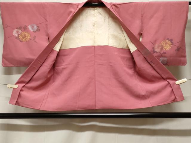 平和屋着物＃羽織　寿光織　枝菊文　金銀糸　正絹　逸品　未使用　CABF3964ev