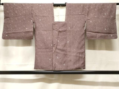 平和屋着物＃道行コート　花唐草文　正絹　逸品　CABF3968ev