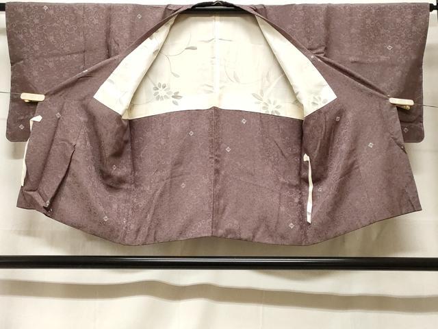 平和屋着物＃道行コート　花唐草文　正絹　逸品　CABF3968ev