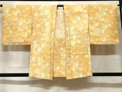 平和屋着物＃羽織　霰舞花文　暈し染め　正絹　逸品　CABF3972ev