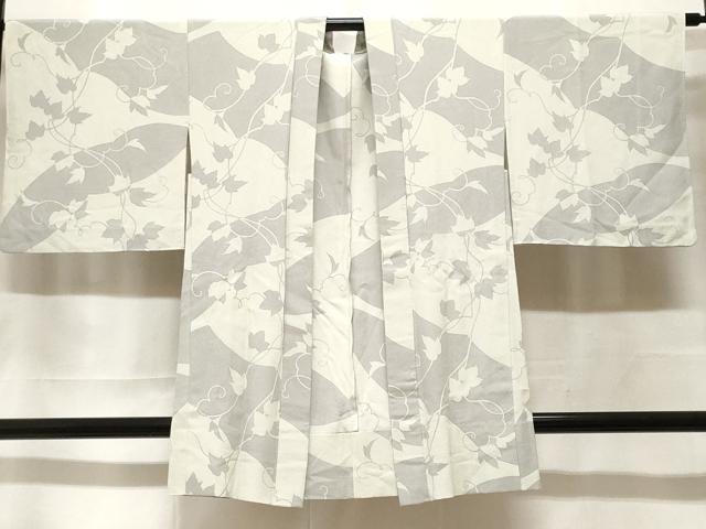 平和屋着物＃羽織　単衣　蔦の葉シルエット　正絹　逸品　CABF3983ev