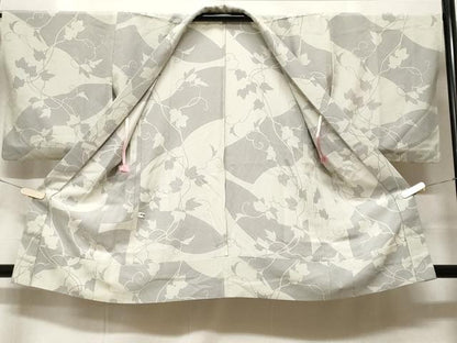 平和屋着物＃羽織　単衣　蔦の葉シルエット　正絹　逸品　CABF3983ev