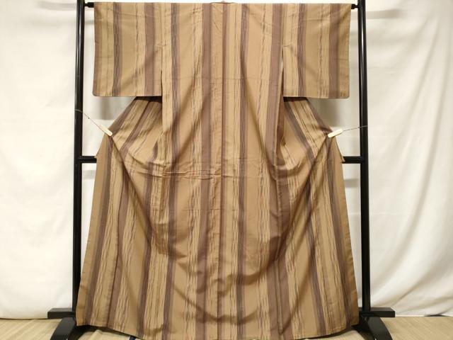 平和屋着物■上質な紬　間道　正絹　逸品　CABF3991ev