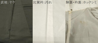 平和屋着物■豪華黒留袖　駒刺繍　孔雀花唐草文　金彩　正絹　逸品　CABF3993ev