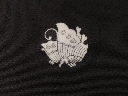 平和屋着物■豪華黒留袖 駒刺繍 流水枝松花文 暈し染め 金彩 正絹 逸品 CABF4022ev