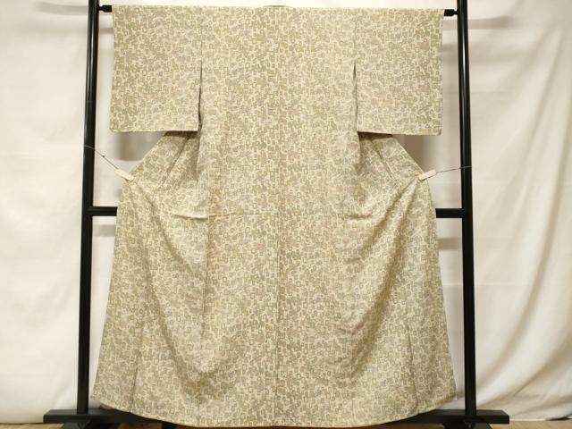 平和屋着物■上質な小紋　貝桶花文　正絹　逸品　未使用　AABI0301st 平和屋着物□上質な小紋 貝桶花文 正絹 逸品 未使用 AABI0301st