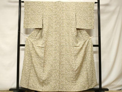 平和屋着物■上質な小紋 貝桶鼓花文 正絹 逸品 CABF4046ev