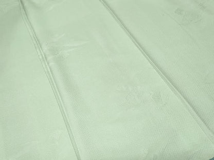 平和屋着物■上質な色無地　破れ色紙溢れ松葉地紋　夏虫色　正絹　逸品　CABF4065ev
