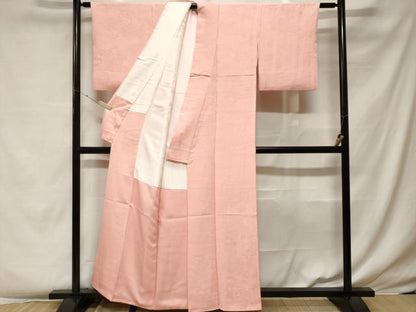 平和屋着物■上質な色無地　人物風景地紋　虹色　正絹　逸品　CABF4067ev