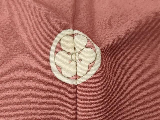 平和屋着物■上質な色無地　蘇芳香色　正絹　逸品　CABF4071ev
