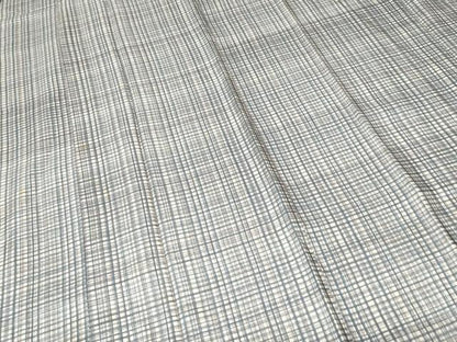 平和屋着物■男性　長襦袢　袷　格子　正絹　逸品　CABF4076ev