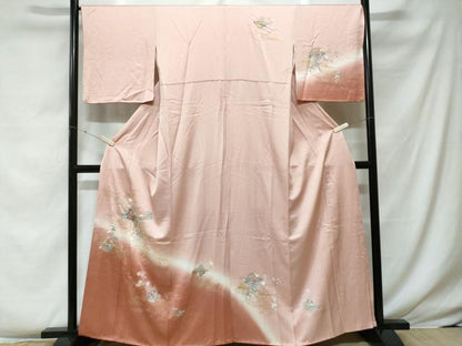 平和屋着物■訪問着　冊子文箱花文　仕覆文　暈し染め　金彩　鈴乃屋扱い　正絹　逸品　CABF4082ev
