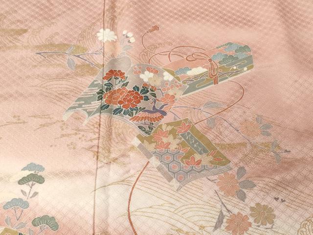平和屋着物■訪問着　冊子文箱花文　仕覆文　暈し染め　金彩　鈴乃屋扱い　正絹　逸品　CABF4082ev