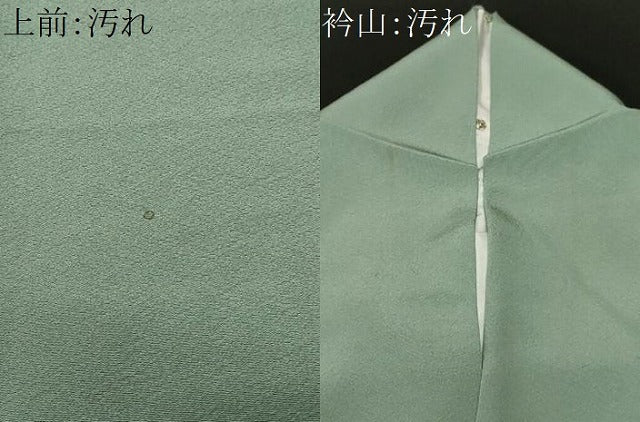 平和屋着物■上質な色無地　柳染色　正絹　逸品　CABF4090ev