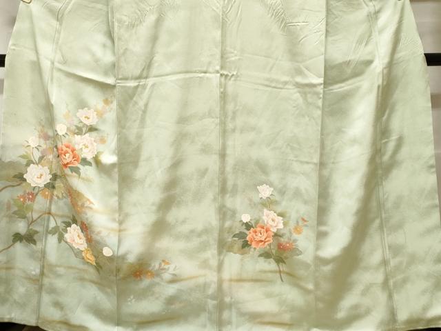 平和屋着物■訪問着 枝花文 暈し染め 金彩 正絹 逸品 CABF4110ev