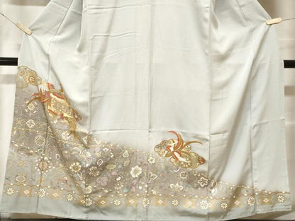 平和屋着物■豪華色留袖 駒刺繍 鳳凰更紗花唐草文 暈し染め 金彩 正絹 逸品 CABF4117ev