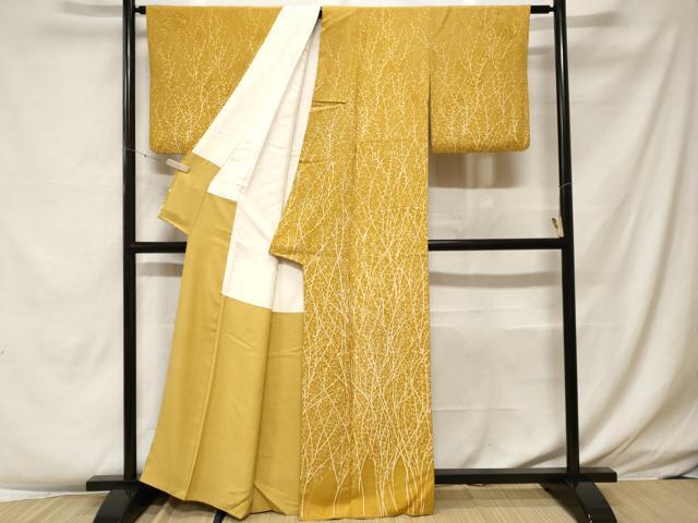 平和屋着物▽訪問着　単衣　枝葉文　正絹　逸品　DAAV5576az 2026年最新】Yahoo!オークション -単衣 訪問着(訪問着)の中古品・新品