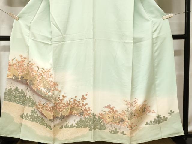 平和屋着物□豪華色留袖 寿光織 松楓和鶴園 暈し