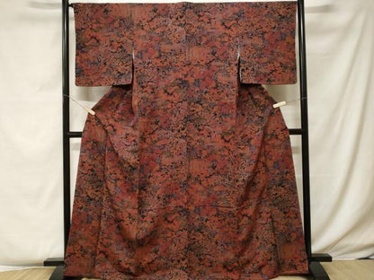 平和屋着物■上質な小紋 風景文 金彩 正絹 逸品 未使用 CABF4135ev