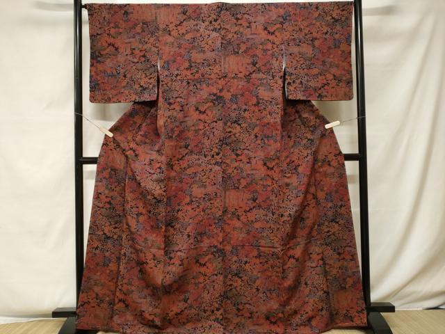 平和屋着物■上質な小紋 風景文 金彩 正絹 逸品 未使用 CABF4135ev