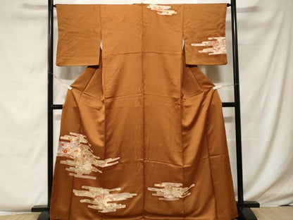 平和屋着物■訪問着　エ霞吉祥花文　金彩　正絹　逸品　CABF4141ev