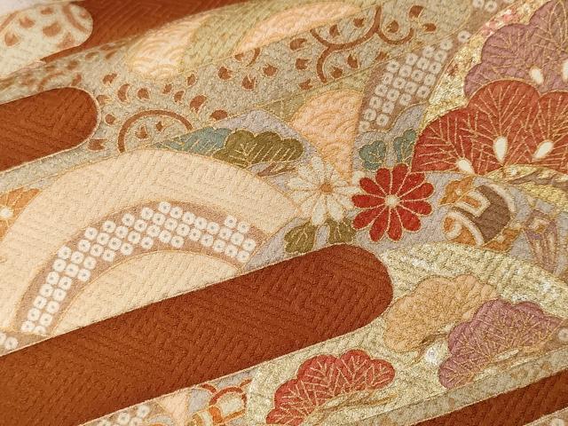 平和屋着物■訪問着　エ霞吉祥花文　金彩　正絹　逸品　CABF4141ev