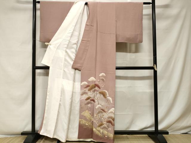 平和屋着物□豪華色留袖 作家物 駒刺繍 立波松竹梅文 暈し